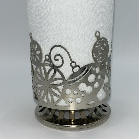 Bath And Body Works Pedestal 3 Wick Candle Holder Christmas Ornaments - Picture 1 of 9